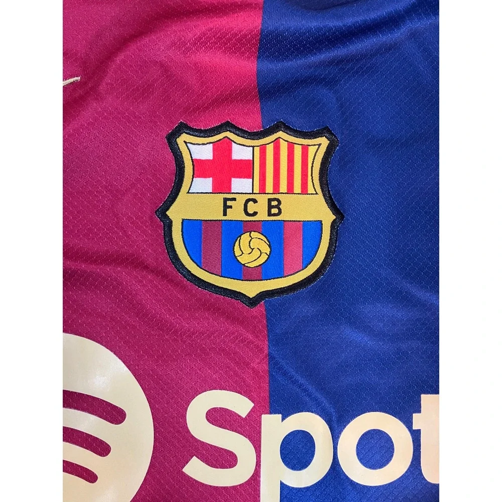 Nike FC Barcelona 2024/25 Home Jersey Lamine Yamal 19 Mens Size Large FN8796-455
